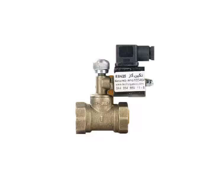 شیر برقی قطع جریان گاز 1/2 اینچ تکین گاز