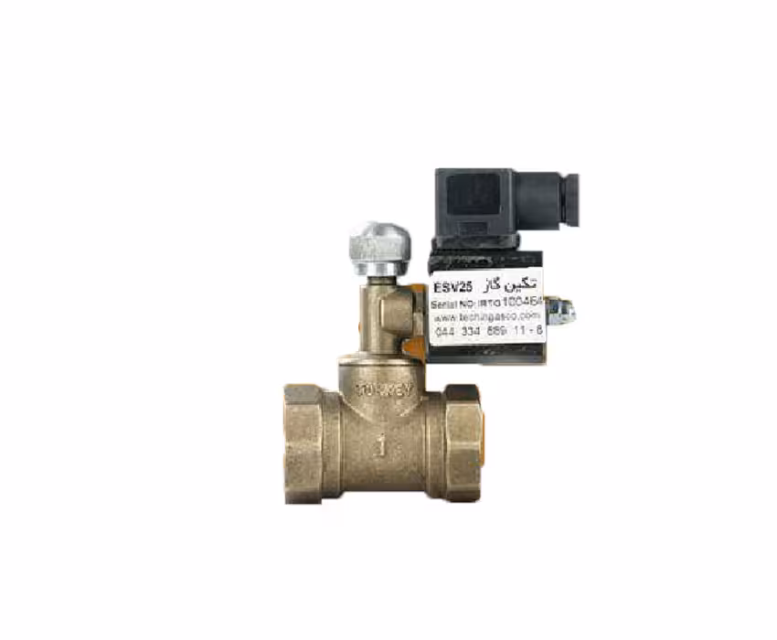 شیر برقی قطع جریان گاز 1/2 اینچ تکین گاز