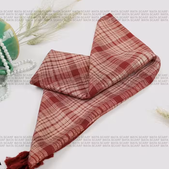 روسری تمام لمه چهارخونه