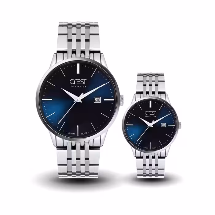 ست ساعت مچی زنانه و مردانه کرست مدل 6025-4 (اورجینال)