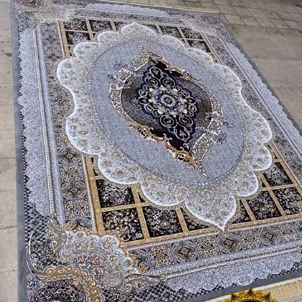 فرش ماشینی12متری کاشان نقشه مانلی(ارسال رایگان)