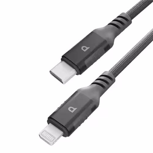 کابل شارژ سریع تایپ سی به لایتنینگ پاورولوژی 30 وات مدل PCAB018GY طول 1.2 متر