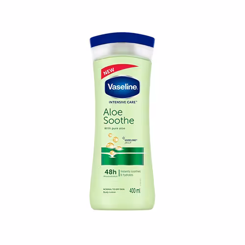 لوسیون بدن مدل aloe soothe وازلین 400 میلی لیتر