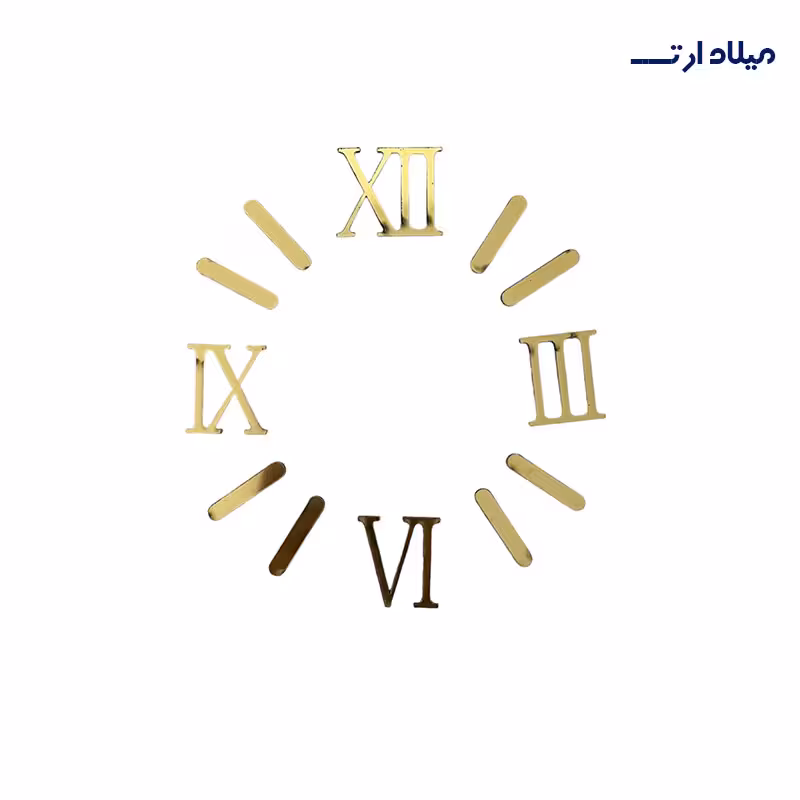 اعداد یونانی 5 سانت طلایی4 تایی با نشان خطی