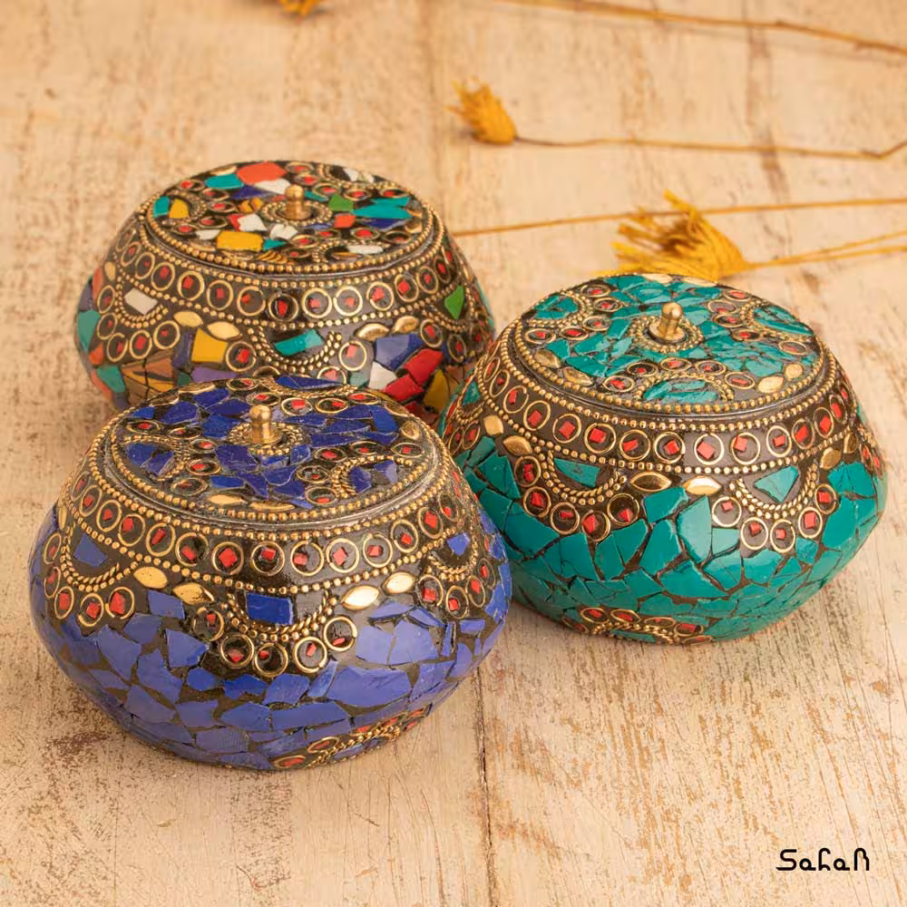 جاجواهری هندی رنگی