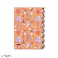 دفتر 100 برگ سیمی جلد سخت الیپون کد 08