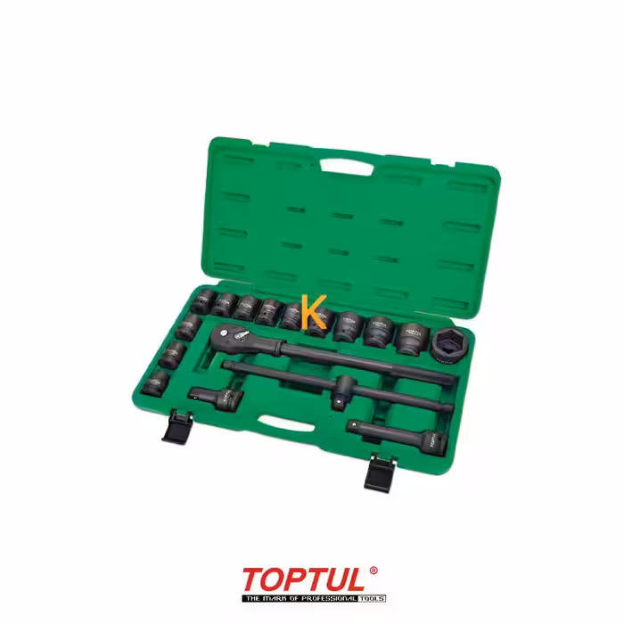 جعبه بکس فشار قوی 17 پارچه 3/4 اینچ مدل GDAI1701 تاپ تول