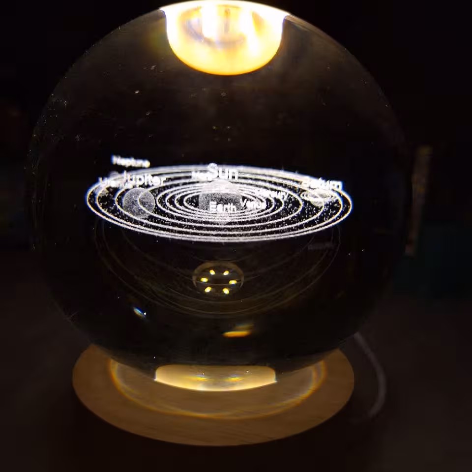 گوی کریستالی مدار سیارات منظومه شمسی سایز 6 کد T44