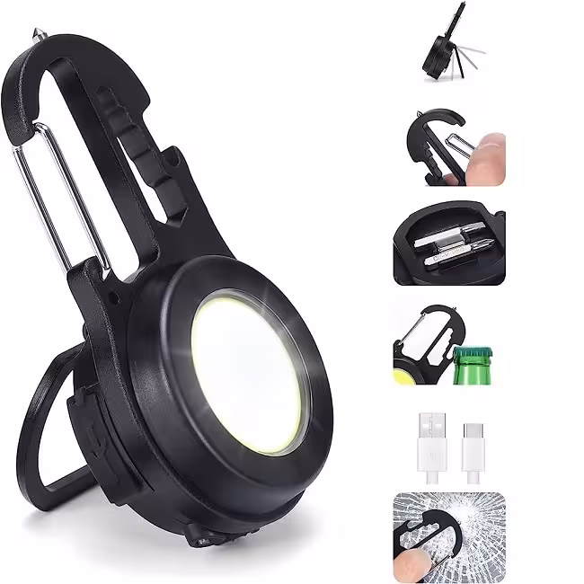 چراغ قوه چند کاره LED KEYCHAIN MAGNET مدل W5137