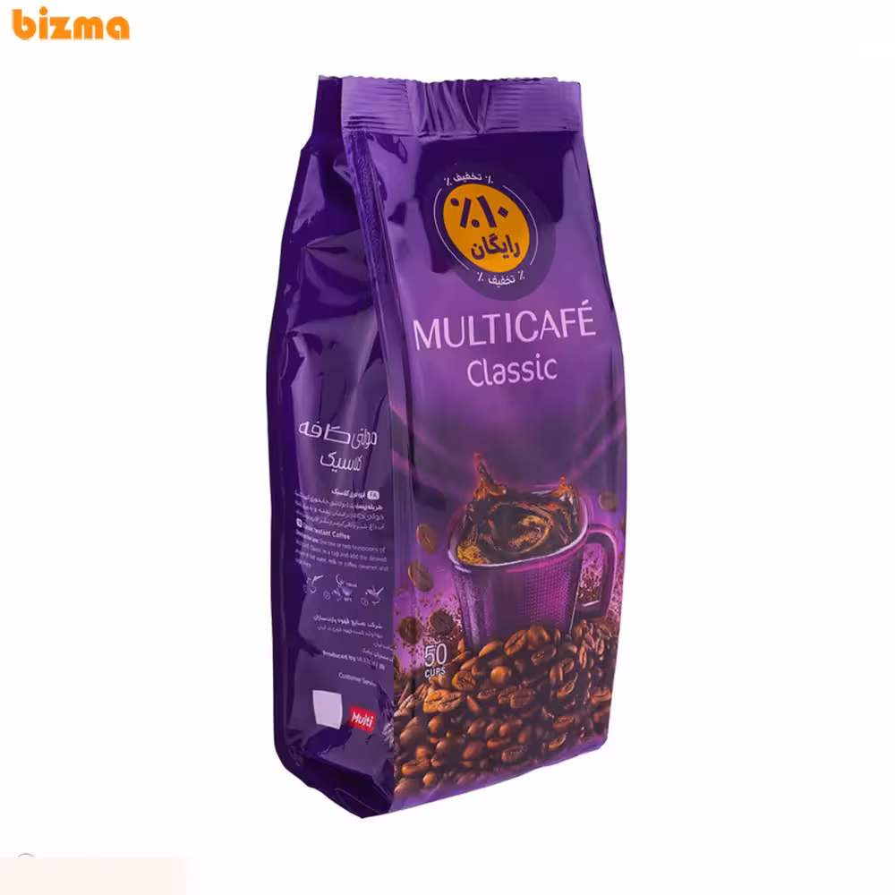 قهوه فوری کلاسیک پاکتی مولتی کافه – 100 گرم