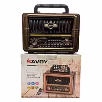 رادیو قدیمی کوچک کلاسیک برند ساووی مدل SV-1240BT