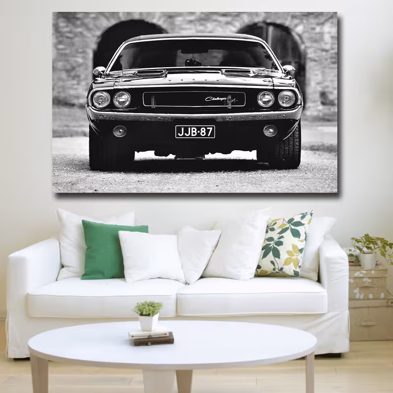 تابلو شاسی مدل ماشین آمریکایی کد 13 | دنیای قاب