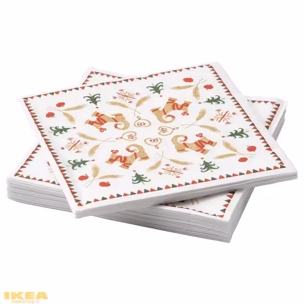 دستمال کاغذی طرح کریسمس مدل VINTERFINT | برند ایکیا | ارسال 15 الی 20 روز کاری