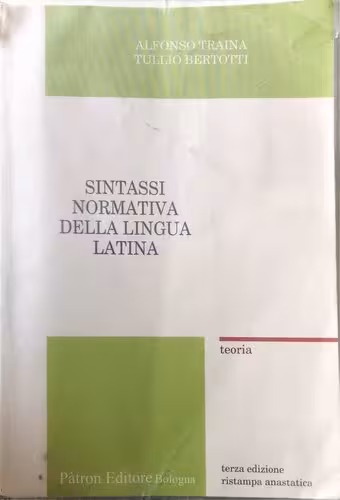 خرید و دانلود نسخه کامل کتاب Sintassi normativa della lingua latina Teoria