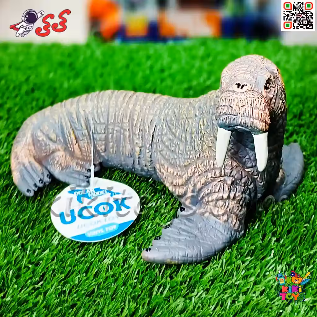 فیگور گراز دریایی اسباب بازی سیلیکونی نرم Walrus