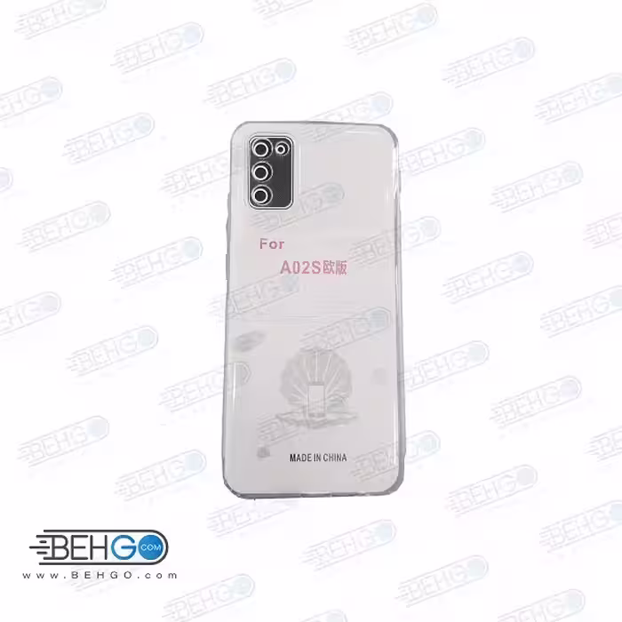 قاب A02s کاور ژله ای شفاف و بی رنگ با محافظ لنز دوربین گوشی سامسونگ Clear Cover Camera Protection Case for samsung A02S