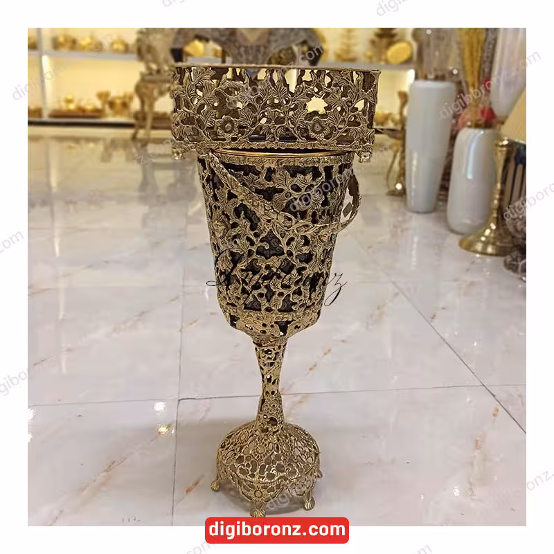 جا دستمالی برنجی برنزی مدل ظریف