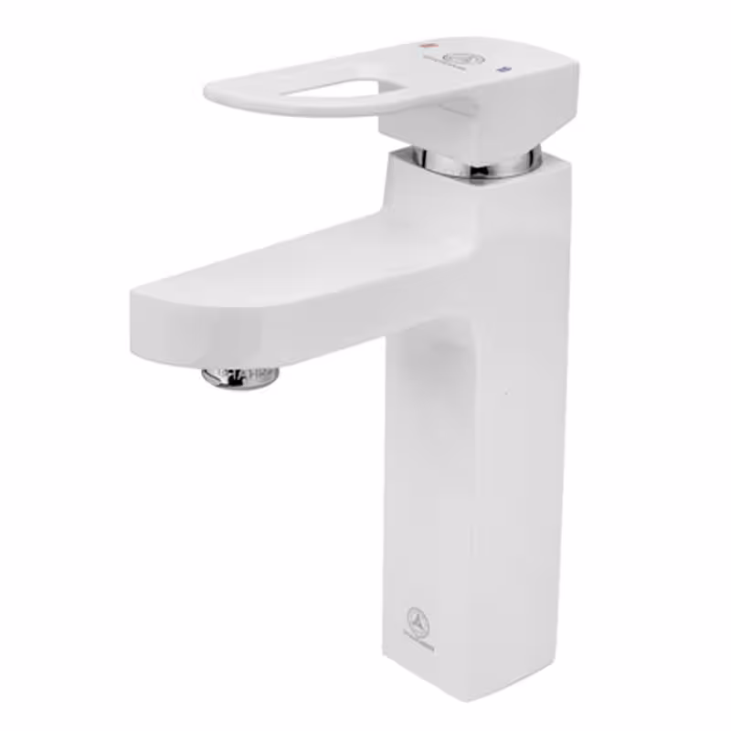 شیر روشویی موج سفید کروم قهرمان