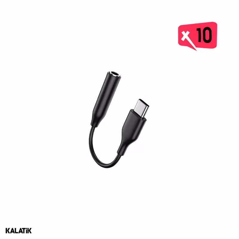 کابل تبدیل USB-C به جک 3.5 میلی متر سامسونگ به طول 8 سانتی متر-بسته 10 عددی-شارسل