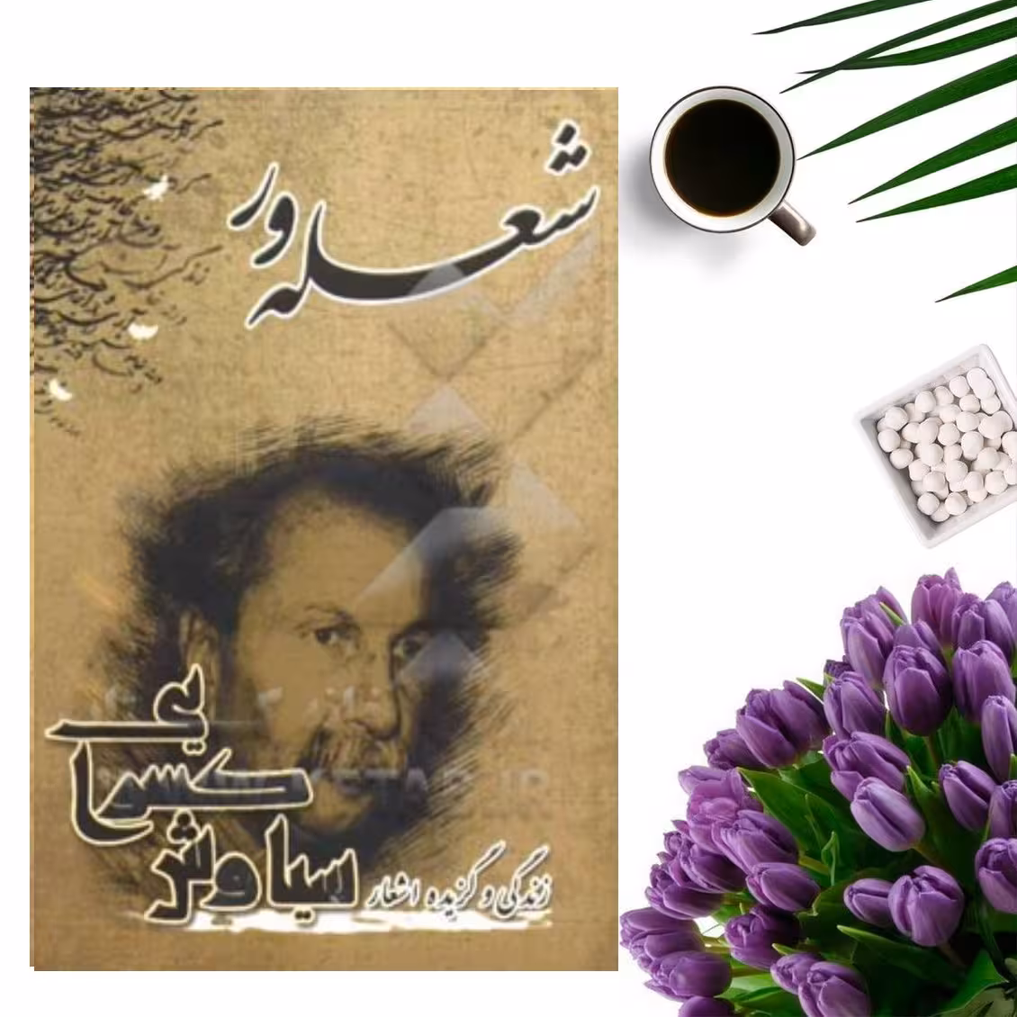 کتاب زندگی و گزیده اشعار سیاوش کسرایی ( شعله ور) انتشارات سایه آرا