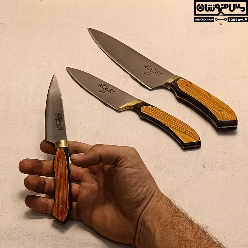 سرویس چاقو زنجان 3 تایی مدل حاد