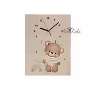 ساعت طرح خرس و اسب چوبی