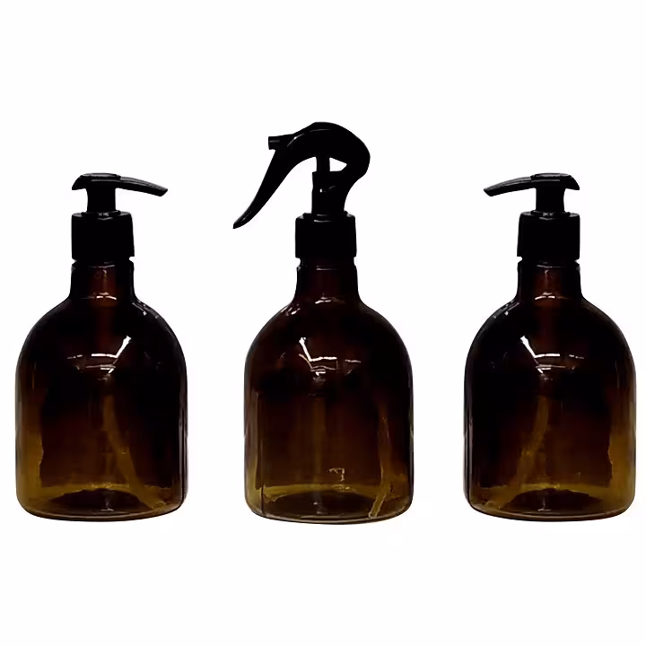 پمپ مایع ظرفشویی مدل برچسب دار مجموعه دو عددی به همراه ظرف اسپری | کالا مکس