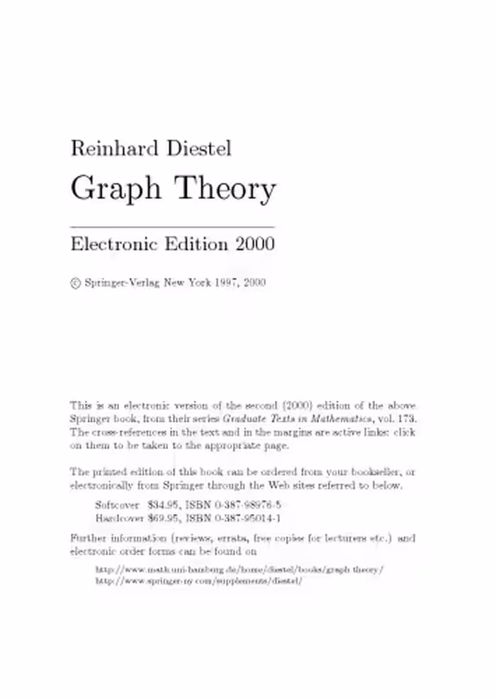 خرید و دانلود نسخه کامل کتاب Graph Theory