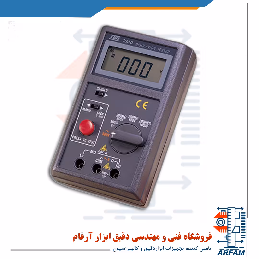تستر عایق - میگر دیجیتال 1 کیلو ولت برند تی ای اس TES 1600