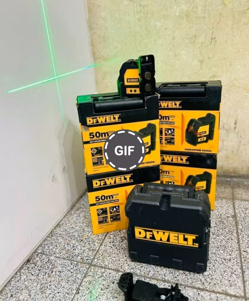 تراز دیوالت دو خط نور سبز طرح دیوالت