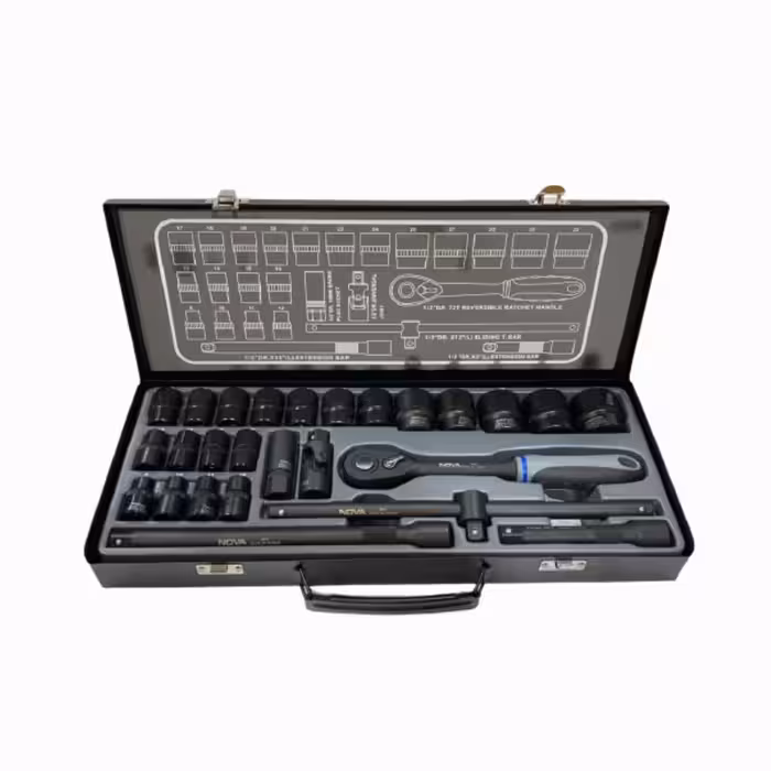 جعبه بکس 1.2 اینچ 26 پارچه فشارقوی نووا NOVA - مدل 7000 - ساخت تایوان