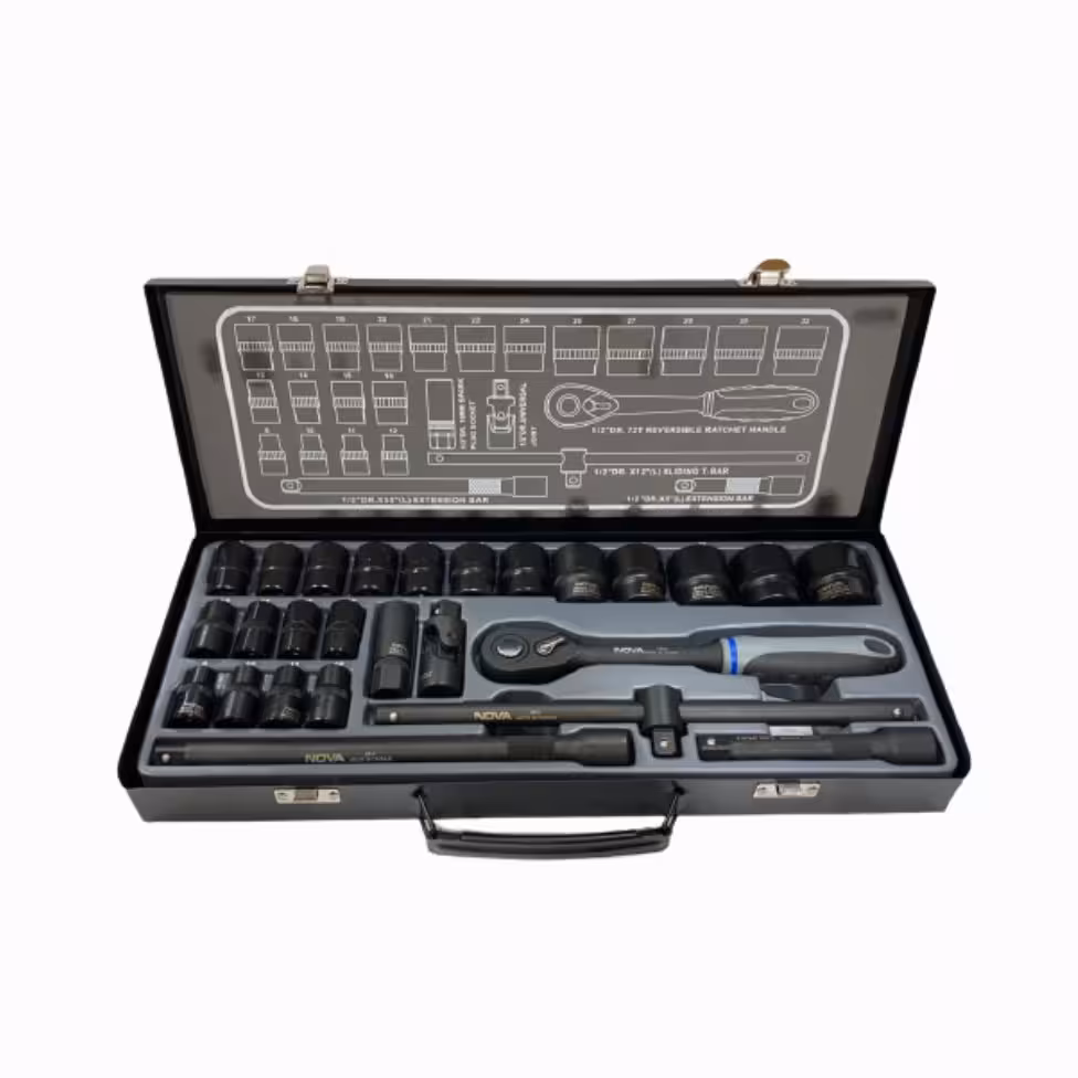 جعبه بکس 1.2 اینچ 26 پارچه فشارقوی نووا NOVA - مدل 7000 - ساخت تایوان