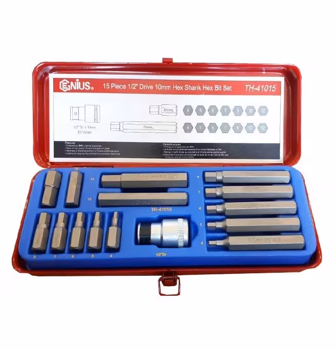 جعبه بیت آلن شش گوش 15 پارچه جنیوس GENIUS مدل TH-41015