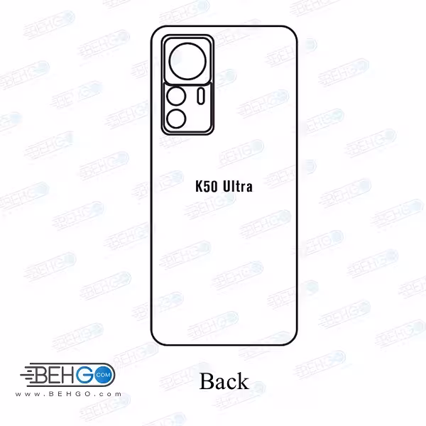 برچسب پشت گوشی شیائومی Xiaomi Redmi K50 Ultra