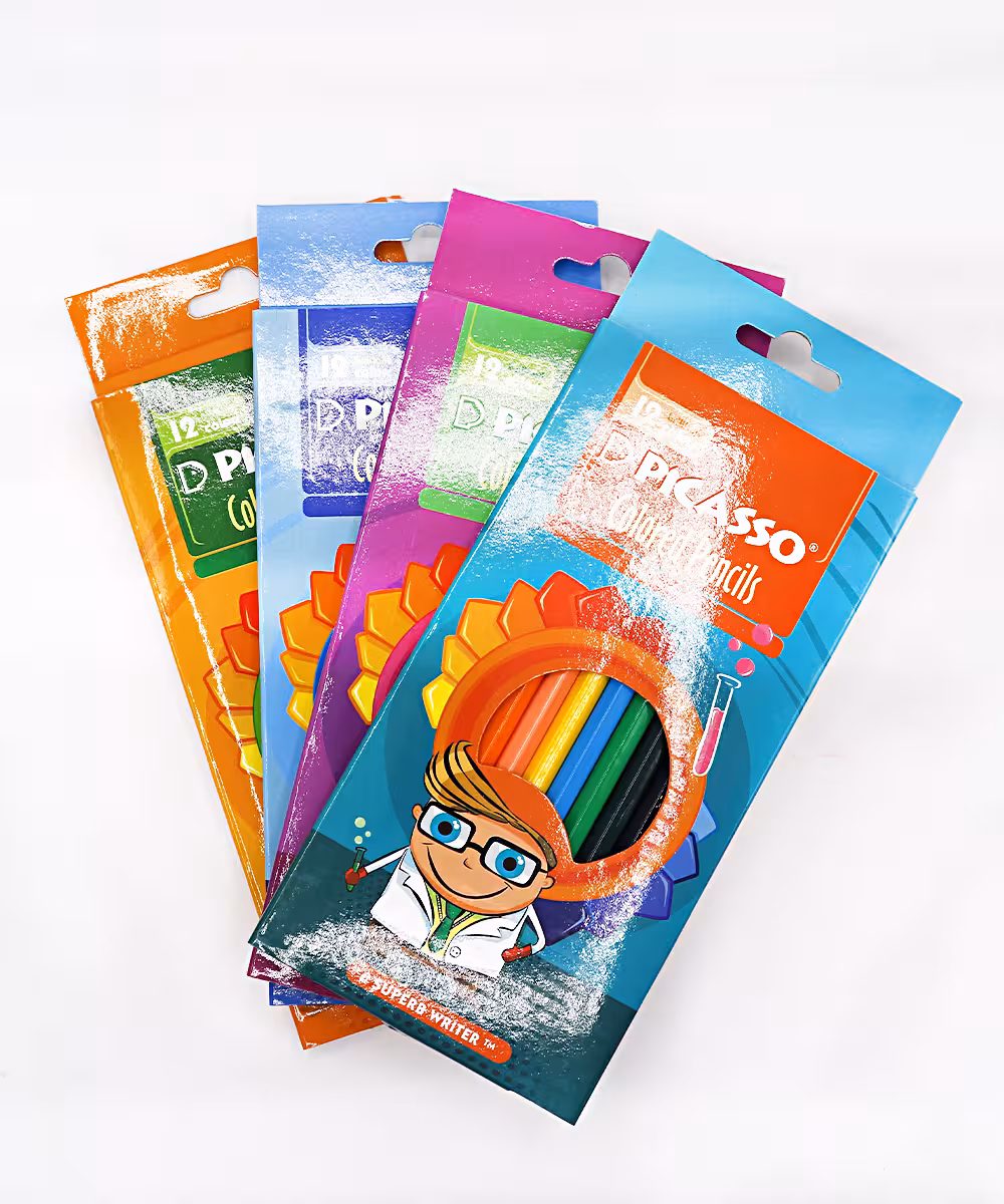 مداد رنگي 12 رنگ جعبه مقوايي Picasso