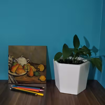 کاشی کارنیلا طرح نقاشی میوه مدل لوحی کد WKB746 