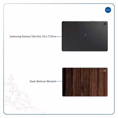 برچسب پوششی ماهوت مدل Dark Walnut Wood مناسب برای تبلت سامسونگ Galaxy Tab S5e 10.5 2019 T725