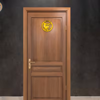 آینه پلکسی گلس دکوماتوس طرح شاه پسند مدل IND103 بسته 2 عددی