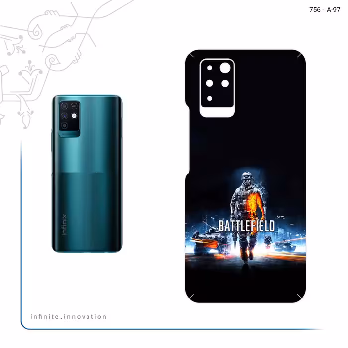 برچسب پوششی ماهوت مدل Battlefield Game Series مناسب برای گوشی موبایل اینفینیکس Note 10