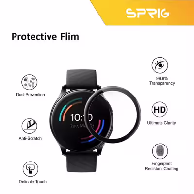 محافظ صفحه نمایش نانو اسپریگ مدل SPG مناسب برای ساعت هوشمند امیزفیت GTR 2 بسته سه عددی