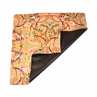 رومیزی مدل مخمل طرح خطی کد 118