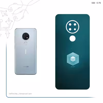 برچسب پوششی ماهوت مدل Minimal Cube icon مناسب برای گوشی موبایل نوکیا 6.2