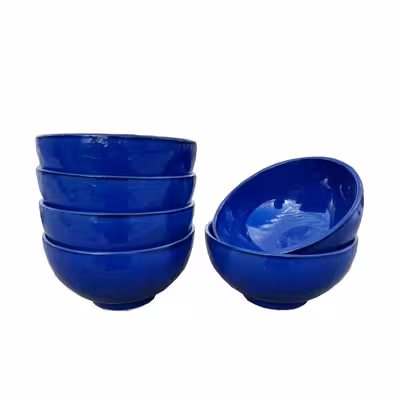 کاسه سفالی مدل آبگوشت خوری کد ss5 بسته 6 عددی