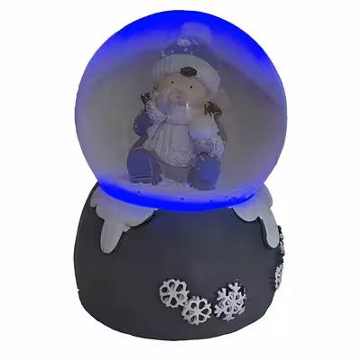 گوی مدل چراغدار طرح کودک زمستانی کد 01