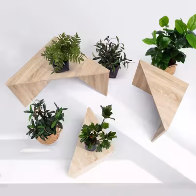 میز عسلی مدل DLF53L مجموعه 3 عددی