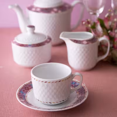 سرویس غذاخوری 102 پارچه چینی زرین ایران مدل رادیانس توسکانی درجه یک