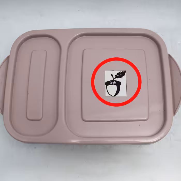 ظرف نگهدارنده مدل بلوط طرح 2 خانه کد YP-TOJHI-21CM