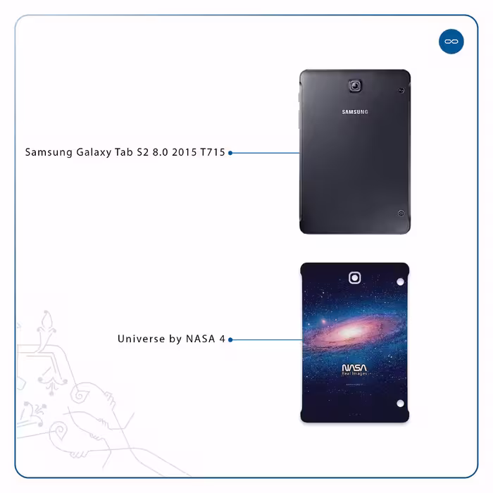 برچسب پوششی ماهوت مدل Universe-by-NASA-4 مناسب برای تبلت سامسونگ Galaxy Tab S2 8.0 2015 T715