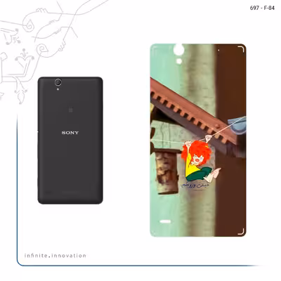 برچسب پوششی ماهوت مدل Meister Eder und sein Pumuckl مناسب برای گوشی موبایل سونی Xperia C4