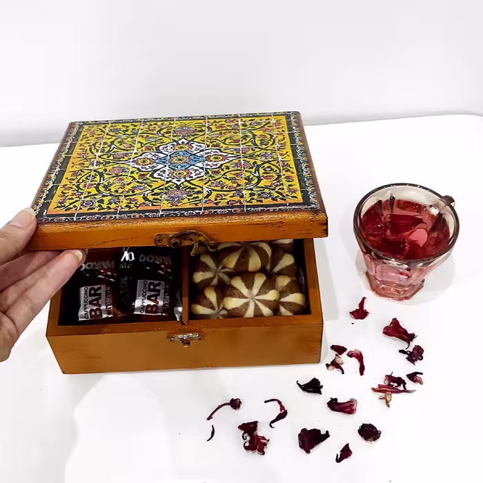 جعبه دمنوش مدل کاشی کد kh20